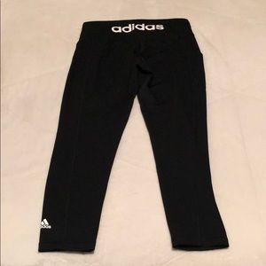 Adidas Climalite Black Leggings Size L